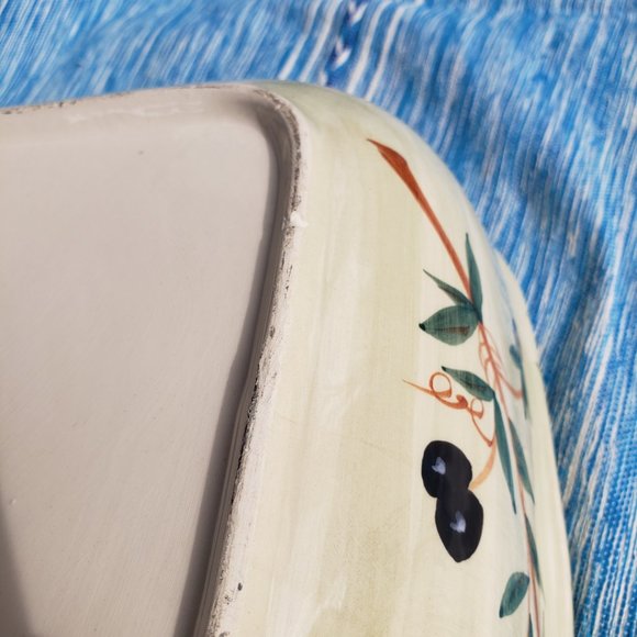 Williams Sonoma Liguria Square Serving Bowl Made in Portugal Olives 10" - Picture 9 of 10